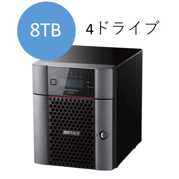 ХåեTS6400DN0804TeraStation TS6400DN꡼ 4٥ ǥȥåNAS 8TB