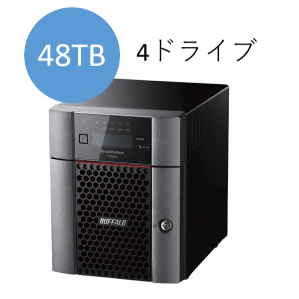 ХåեTS6400DN4804TeraStation TS6000꡼ 4٥ ǥȥåNAS 48TB