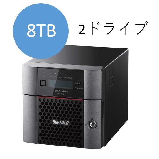 バッファロー TS6200DN0802 TeraStation TS6200DNシリーズ 2ベイ デスクトップNAS 8TB