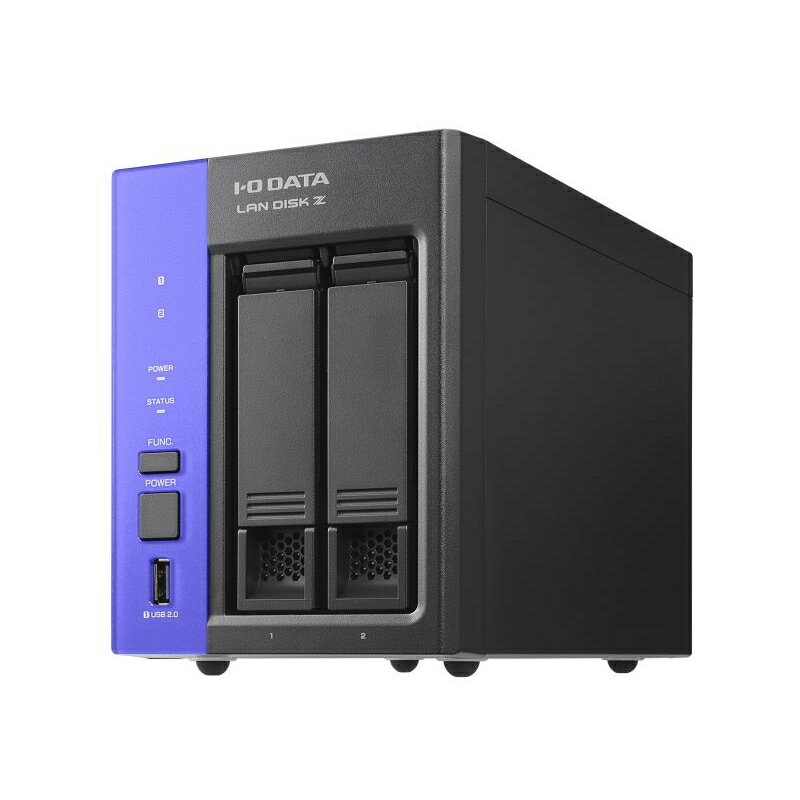 【法人限定】アイ・オー・データ機器　HDL2-Z22WATB02　Windows Server IoT 2022 for Storage Workgroup搭載 2ドライブ法人向けNAS 2TB