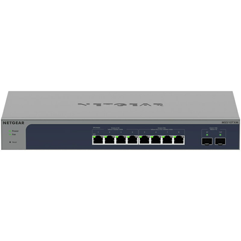 【法人限定】NETGEAR Inc. MS510TXM-100AJS マルチギガ8ポートSFP+ 2スロット スマートスイッチ
