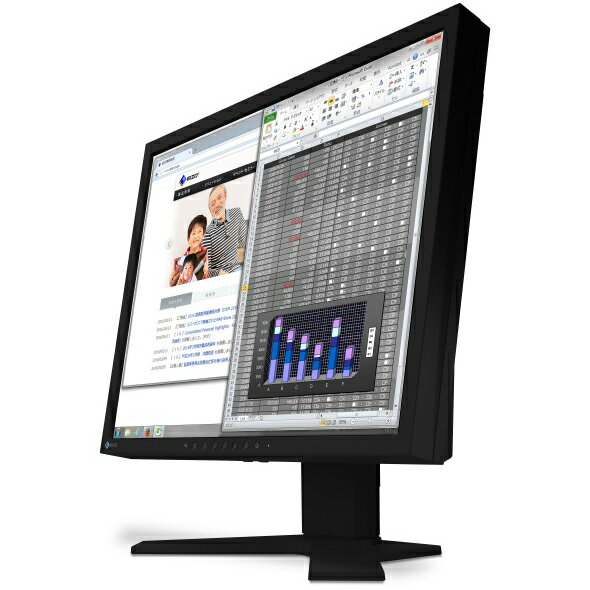 【法人限定】EIZO　S1934-HBK　液晶ディスプレイ 19型/1280×1024/DVI、D-Sub、DisplayPort/ブラック/スピーカー：あり