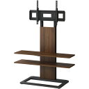 【法人限定】ハヤミ工産 KF-2900M 壁寄せテレビスタンド 〜86V型対応 ダークブラウン