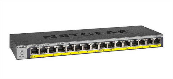 【法人限定】ネットギア GS116PP-100AJS PoE+対応 (183W) ギガビット 16ポート アンマネージスイッチングハブ HUB
