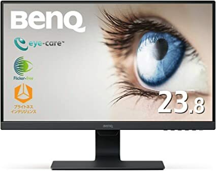 BenQ ベンキュー GW2480 PCモニター アイケア ブラック 23.8型 ディスプレイ フルHD(1920×1080) ワイド 23.8型ワイド液晶モニター 中古・未開封品