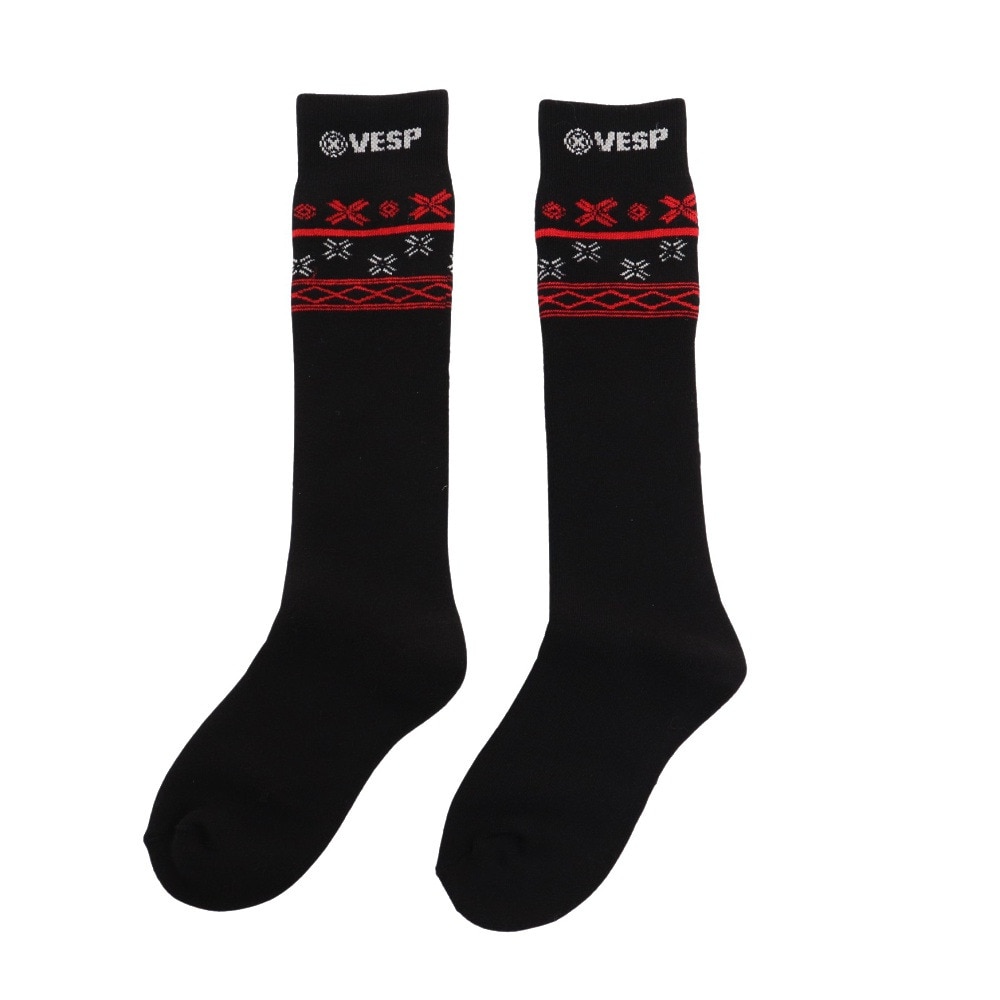 (VESP）SOCKS ウインター用品 ソックス VPJK1001 BK