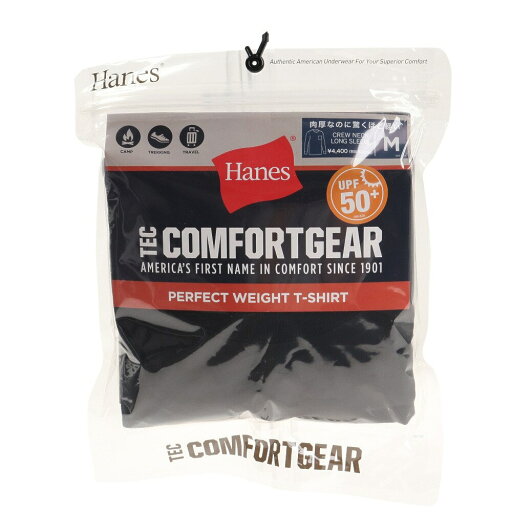 (Hanes)TEC PERFECT WEG HT L/T 衣料小物 アンダーシャツ HM4-U101-BLK (Hanes)TEC PERFECT WEG HT L/T 衣料小物 アンダーシャツ HM4-U101-BLK
