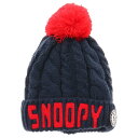 (スヌーピー)PEANUTS KNIT CA ウインター用品 ニット帽 VPJB19-04 NV