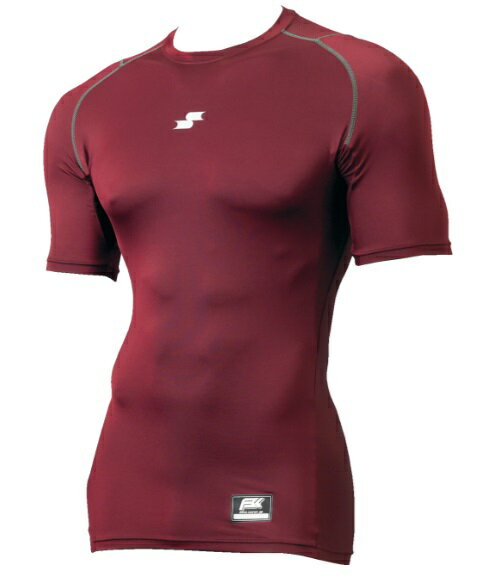 (SSK）ローネック半袖フィットアンダー 野球 アンダーシャツ SCB019LH-22