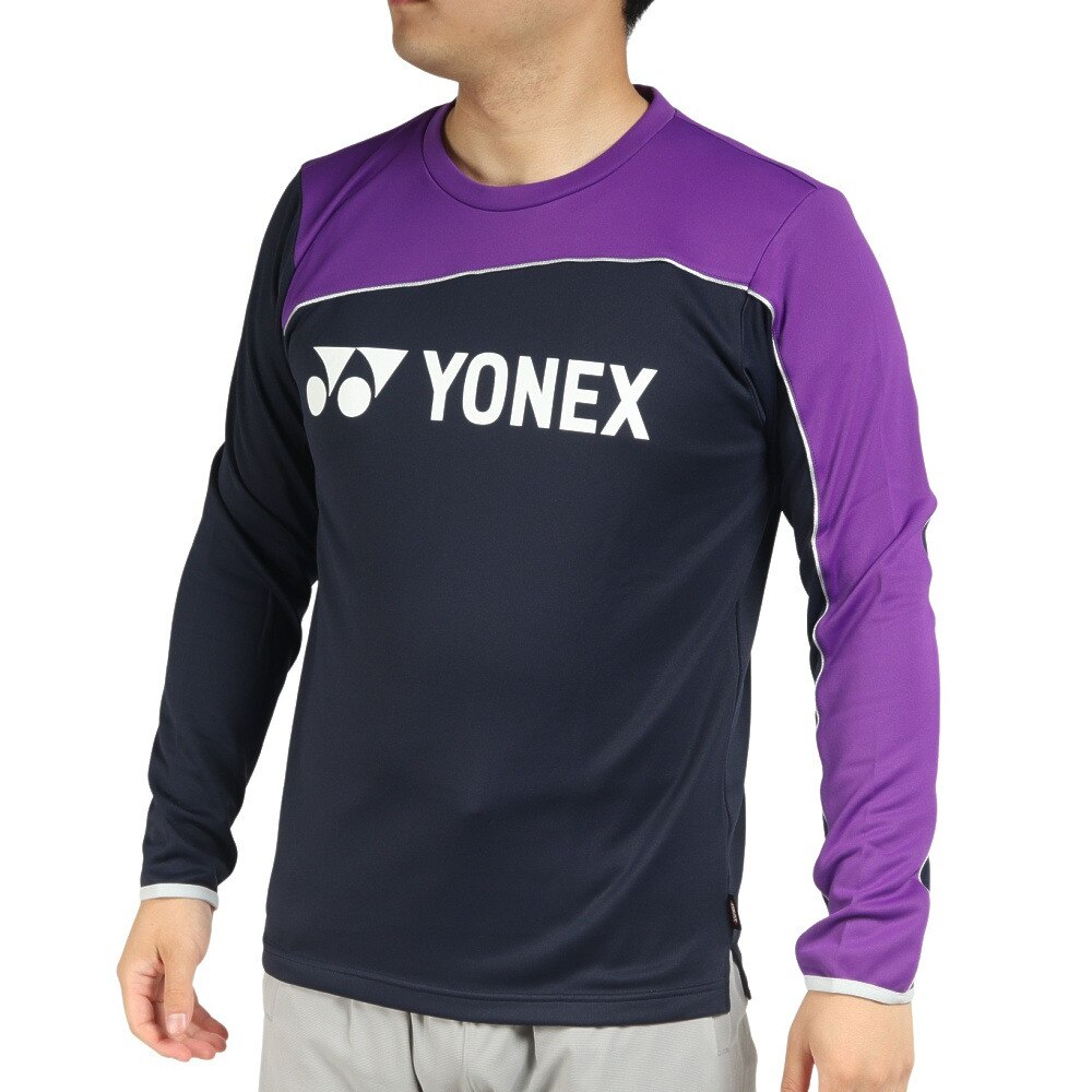 (ヨネックス）YONEX ユニライトトレーナー ラケットスポーツ Mテニススウェット 31048-019