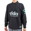 (SFIDA)1/4ジップピステトップ サッカー フットサルウエア SA-22510-BLK
