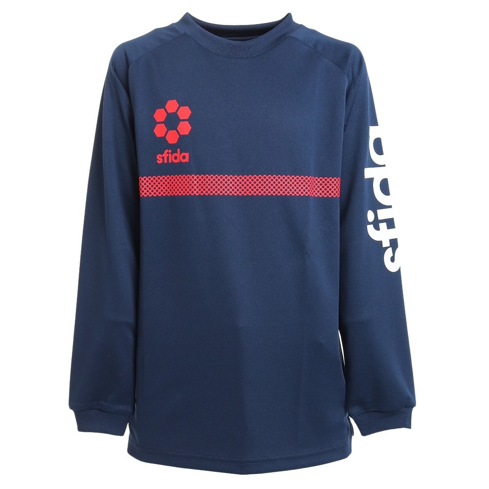(SFIDA)プラクティスシャツL/S サッカー JRフットサルウエア SA-22X51JR.NVY