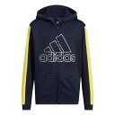 (アディダス)adidas YB カラーブロック BOS スウェットフーディー(裏起毛 トレーニングウエア スウェットパーカー Q3688-HM9595 冬 クリアランス