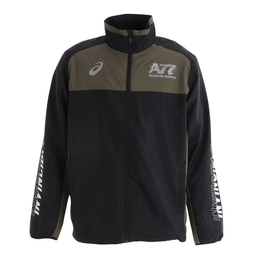 (アシックス）ASICS A77　BW　WINDBREA　AKER　JACKET トレーニングウエア ブレーカーシャツ 2031E123-003