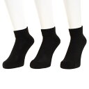 (PG)パイル3Pアンクルソックス 衣料小物 3Pパックソックス 894PA9OK1533BLK(4)