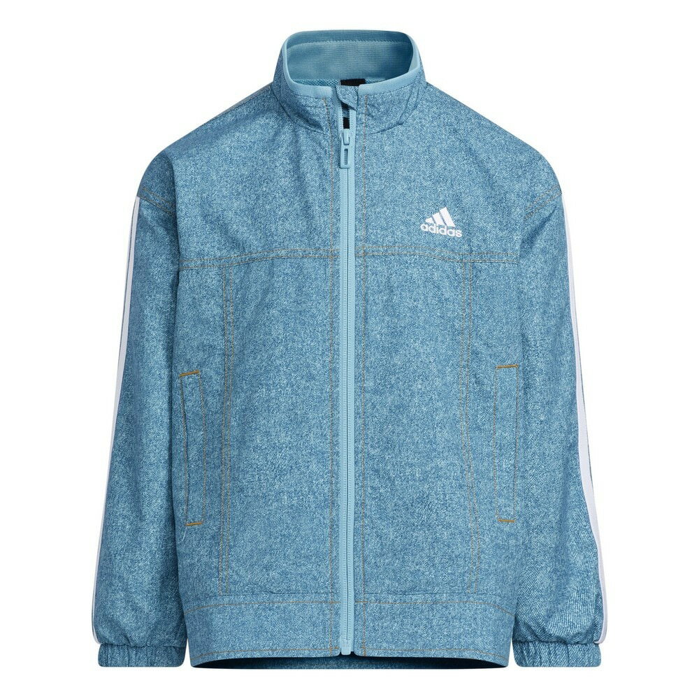 (アディダス)YB 24/7 デニム ウィン ドジャケット トレーニングウエア 一枚物ブレーカーシャ BUK49-IB0273 冬 クリアランス