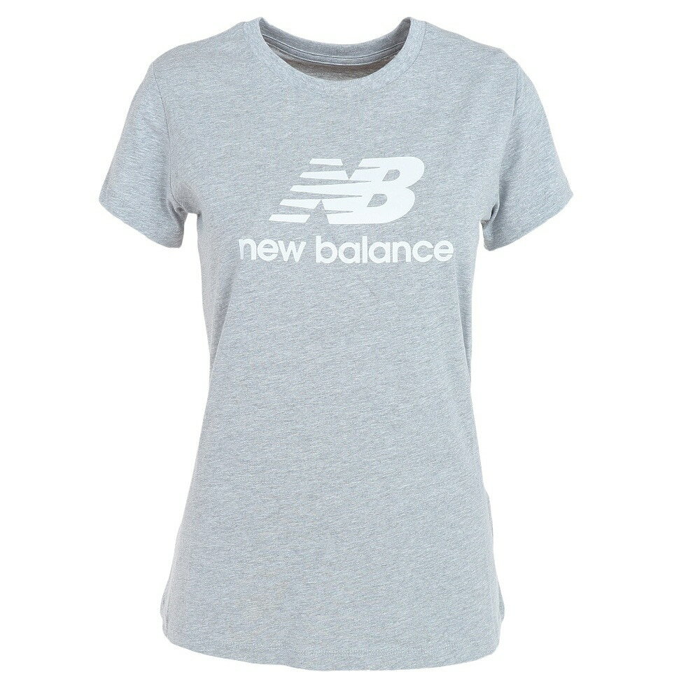 （ニューバランス）NB　Essentials　ス　タックドロゴ　ショートスリー　トレーニングウエア　半袖Tシャツ　WT31546AG