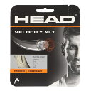 【5と0のつく日 エントリーで00:00-23:59までポイントアップ】(ヘッド)Velocity MLT 1. 25 NA ラケットスポーツ 硬式テニスストリング 281404 NT