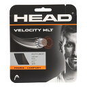 【5と0のつく日 エントリーで00:00-23:59までポイントアップ】(ヘッド)Velocity MLT 1. 25 BK ラケットスポーツ 硬式テニスストリング 281404 BK