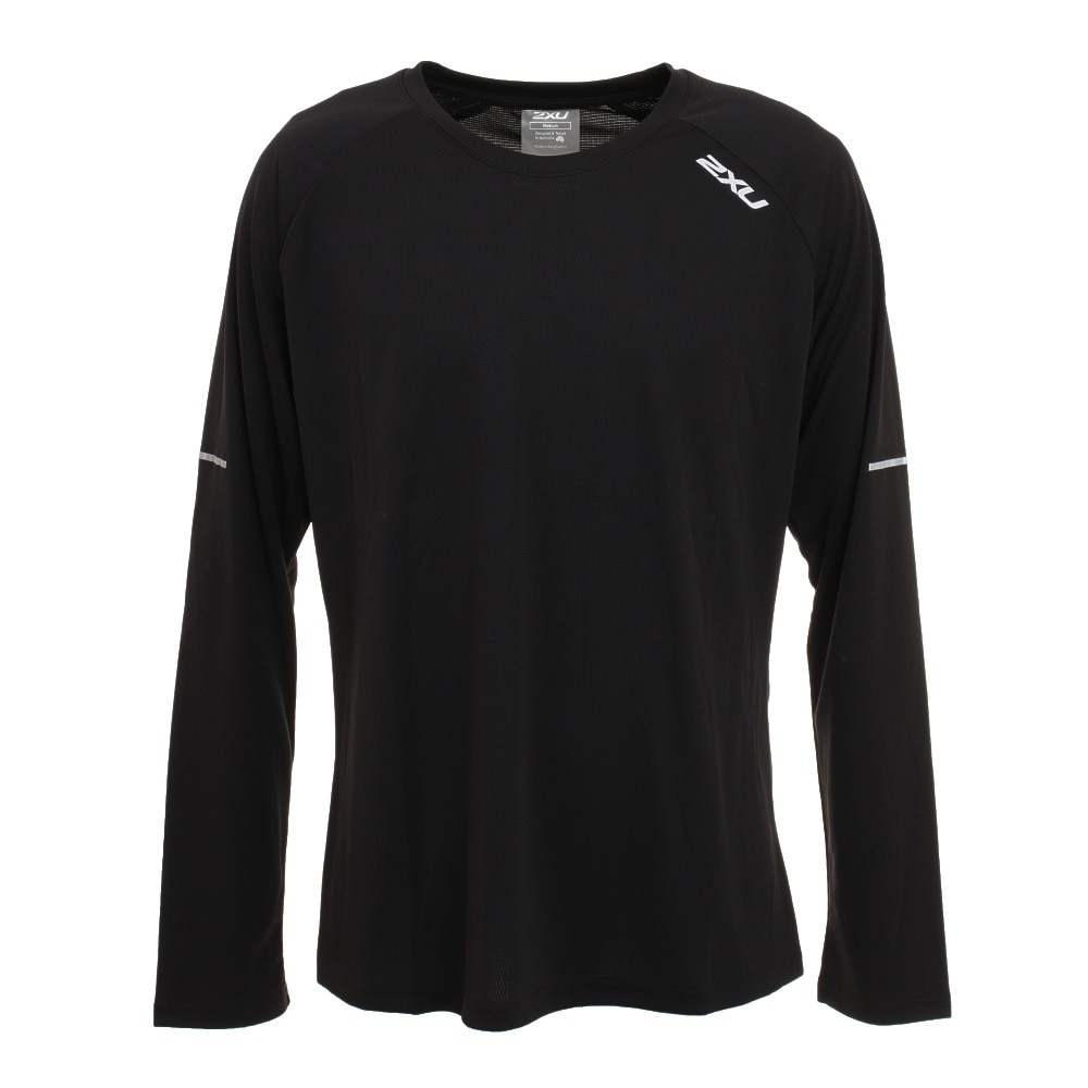 (2XU)Aero L/S 陸上 Tシャツ MR6556a BLK/SRF