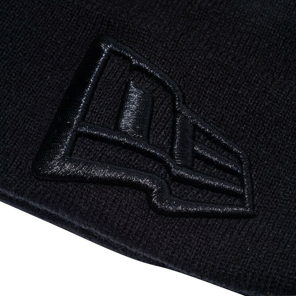 (NEW　ERA)BASIC　CUFF　KNIT　FLAG　BLK　BLKPR 衣料小物 ニットキャップ 13328061 2