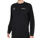 デサント DRYMESH　バックロゴ　ロ　ングスリーブシャツ トレーニングウエア 長袖Tシャツ DMMWJB50-BK