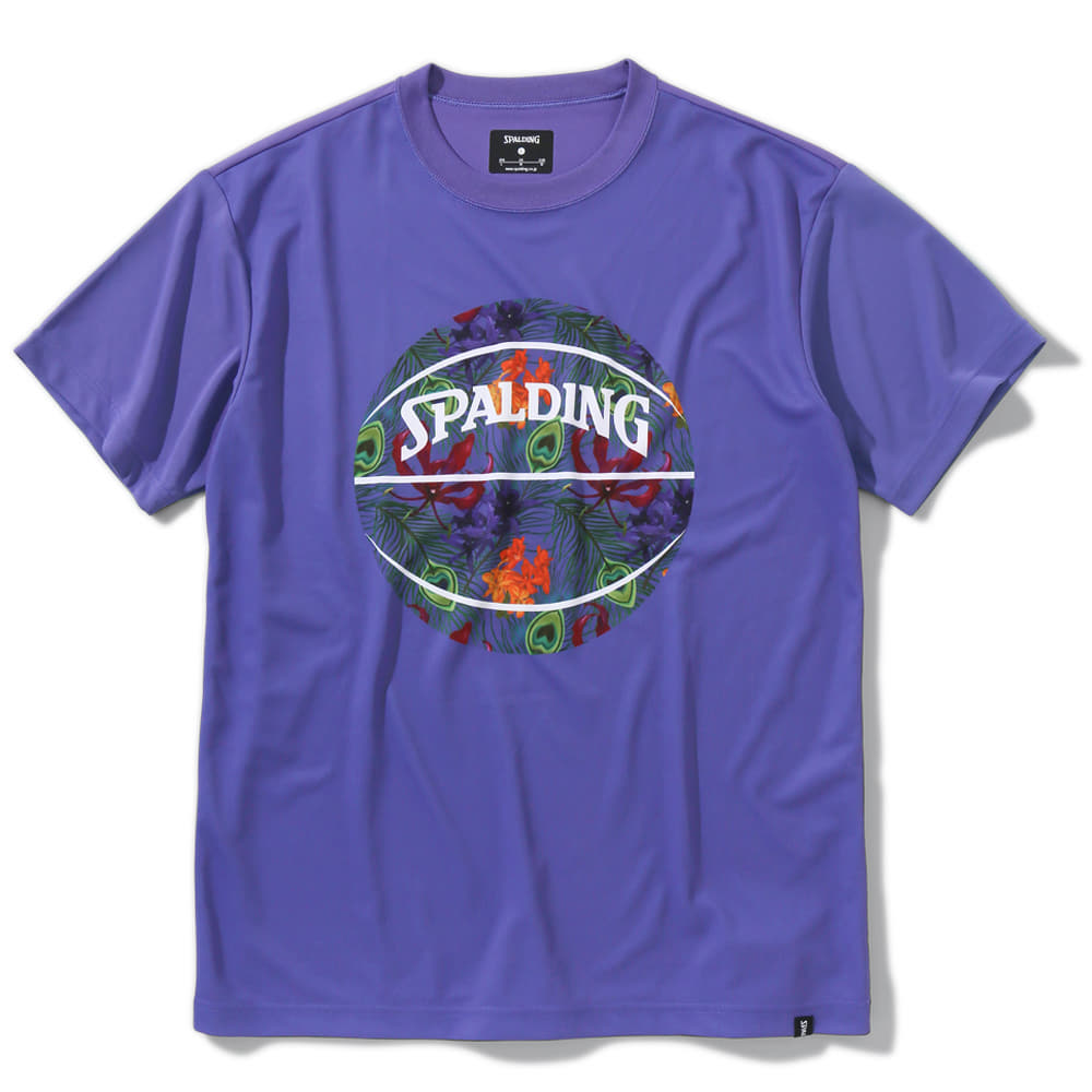スポルディング Tシャツ トロピクスボールプリ ント バスケットボール Tシャツ SMT23004 CMPL