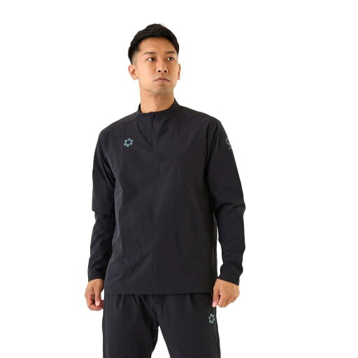 SFIDA ストレッチウインドハーフジップ トップ サッカー フットサルウエア SA-23507-BLK SFIDA ストレッチウインドハーフジップ トップ サッカー フットサルウエア SA-23507-BLK