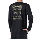 EGOZARU レトロゲーム　ロングスリーブT　シャツ バスケットボール Tシャツ EZJK-F2322 BLK