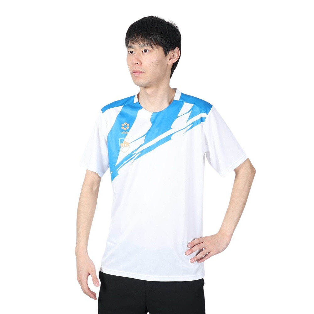 SFIDA Presser トレーニングジ ャージーS/S COOL サッカー フットサルウエア SA-23103-WHT