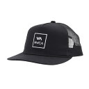 RVCA VA ALL THE WAY TRUCKER 衣料小物 キャップ BE041-922-BLK