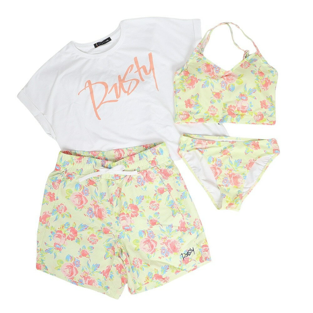 RUSTY タンキニ4テンセット ウエルネス 他Lリゾート水着 924-801-YEL