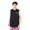 EGOZARU ワンポイント デュアルロゴ ス リーブレスシャツ バスケットボール Tシャツ EZSS25UNT001-BK
