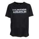 アンダーアーマー UA TECH SPILT L OGO SS トレーニングウエア 半袖Tシャツ 1390280-001(4)