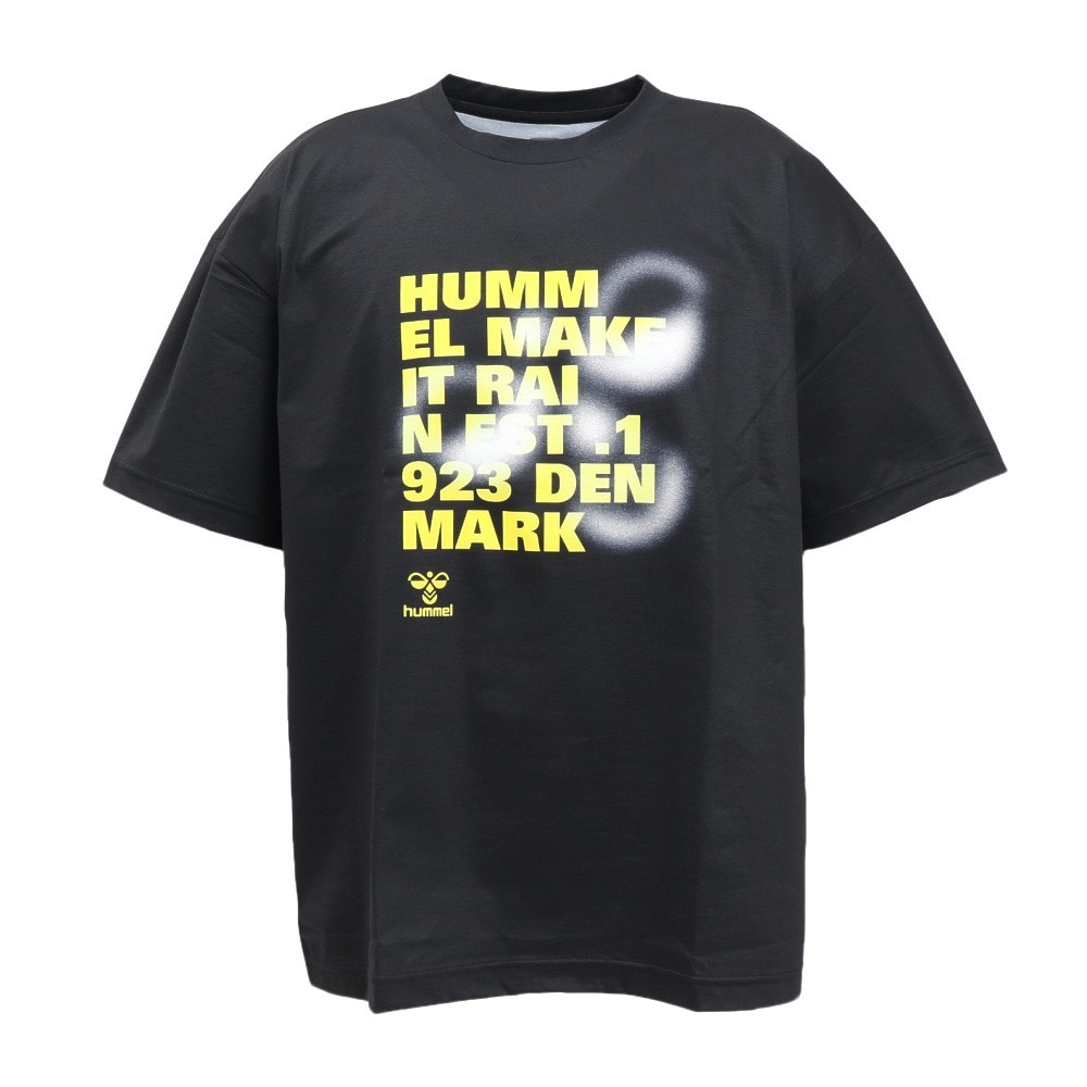 ヒュンメル コットンライクTシャツ1 バスケットボール Tシャツ HAPB4094XB-BLK