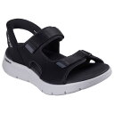 スケッチャーズ GO WALK FLEX SA NDAL シューズ ストラップサンダル 229210-BKGY