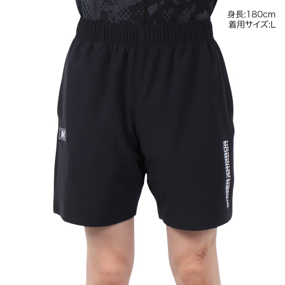 アンダーアーマー UA　WOVEN　AMP　LO　GO　SHORTS トレーニングウエア 布帛ショーツ 6003580-001