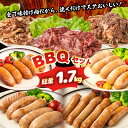 肉の日限定P2倍＆お得なクーポン★BBQセット 4～6人前 1.7kg ◆ 牛肉3種/フランク3種/ウインナーのセット！ 味付き肉 詰め合わせ 牛肉 豚肉 ハラミ カルビ プルコギ フランク ソーセージ ウインナー 肉 焼肉 ギフト