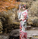 女性大人清楚な浴衣ドレス和柄着物ドレス柄ロングゴッドガール着物夏まつり浴衣ドレス和服着物お祭りリボン 夏祭り夕涼み会花火大会七夕盆踊り帯付き花魁シリーズ和柄サテン着物ロングドレス花魁イベント仕事着衣装着衣和柄コスプレレディーススカート花柄