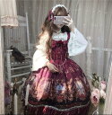 ゴシック可愛いJSKゴスロリワンピース ロリィタベストOP Lolita ロリータ サスペンダードレス　コスプレ ウェディングドレス日常服ゴスロリワンピース人形師 レディースフリルレース お嬢様姫系少女ワンピ ホワイト