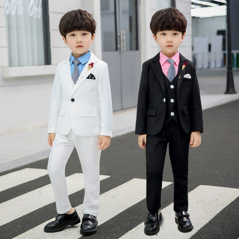 子供スーツ 無地キッズ春秋スーツ 男の子 礼服 発表会 紳士服 子供 春秋スーツ かっこいい 上品 スーツ ピアノ発表会結婚式入学式 卒業式 礼服 男の子 舞台演出スーツ