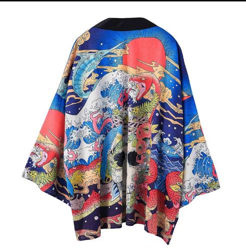 中国風夏メンズファッション メンズカジュアルシャツ カーディガン日系復古暗黒道士服七分袖アウター和服コートメンズ 開襟シャツ 浴衣着物 プリント 花火大会部屋着UVカットトップス アウター青年 薄タイプ 復古風唐装 中国風夏メンズファッション メンズカジュアルシャツ カーディガン日系復古暗黒道士服七分袖アウター和服コートメンズ 開襟シャツ 浴衣着物 プリント 花火大会部屋着UVカットトップス アウター青年 薄タイプ 復古風唐装