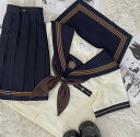 セーラー服可愛いjkコスプレハロウィン仮装長袖半袖制服女子学生服スーツ半セーラー 女性コスプレ制服 コスチュームスカート3点セットプリーツスカート 通勤人気学院...