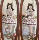 キャミソールスカートベアロリータスカートゴスロリワンピース ロリィタ OP Lolita ロリータ コスプレ 日常服ゴスロリワンピース人形師 レディースフリルレ...