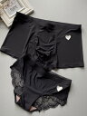 ハート形ペアカップル ショーツ メンズ下着 レディース セクシー レース ペアパンツ お揃い ペアルック プレゼント ギフト 夫婦 ペア下着男女 2点セットプレ...