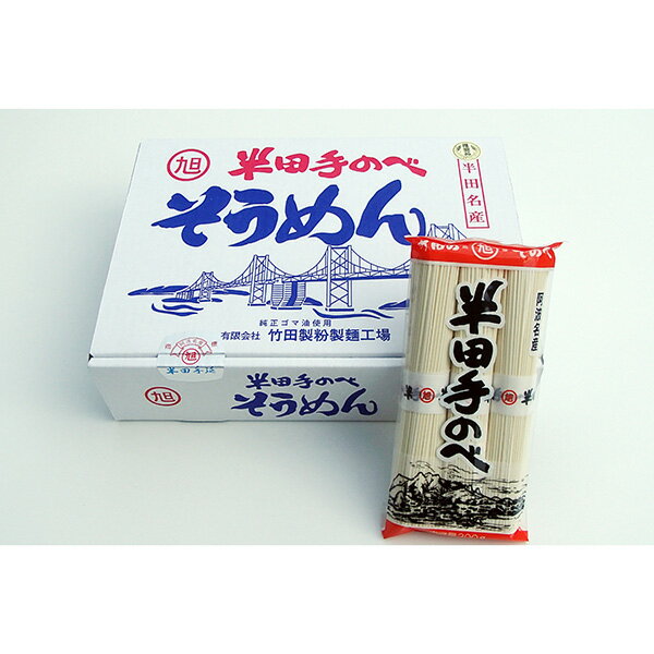 竹田製麺　半田手のべそうめん　3000g　（100g×3束）×10袋 1