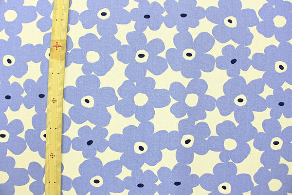 〇北欧風ファブリック〇 『パステルノルディックフラワー』コットンリネンキャンバスプリント生地/リネン/北欧/フラワー/花柄/フラワー柄/綿麻/布