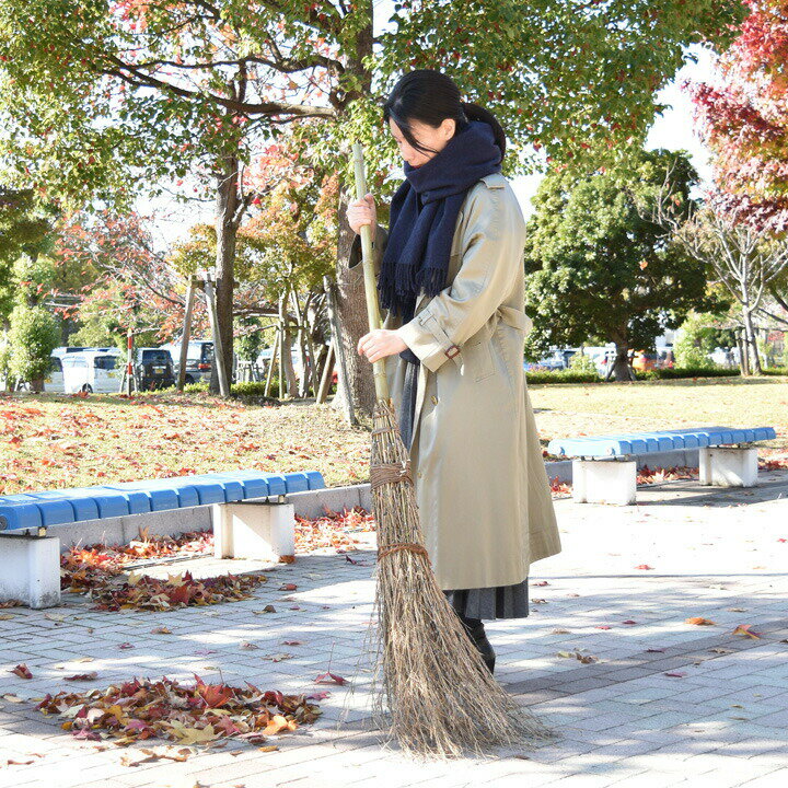 竹箒 170cm 国産 日本製 職人の手作り