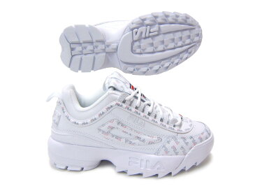 「FILAロゴ」をモノグラムで表現した厚底♪FILA/フィラ ディスラプター2マルチフラッグFILA DISRUPTOR2 F0330-0125