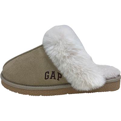 撥水仕様でちょっとした雨でも安心♪GAP/ギャップ ムートンスリッパレディース GPL32202-BEG